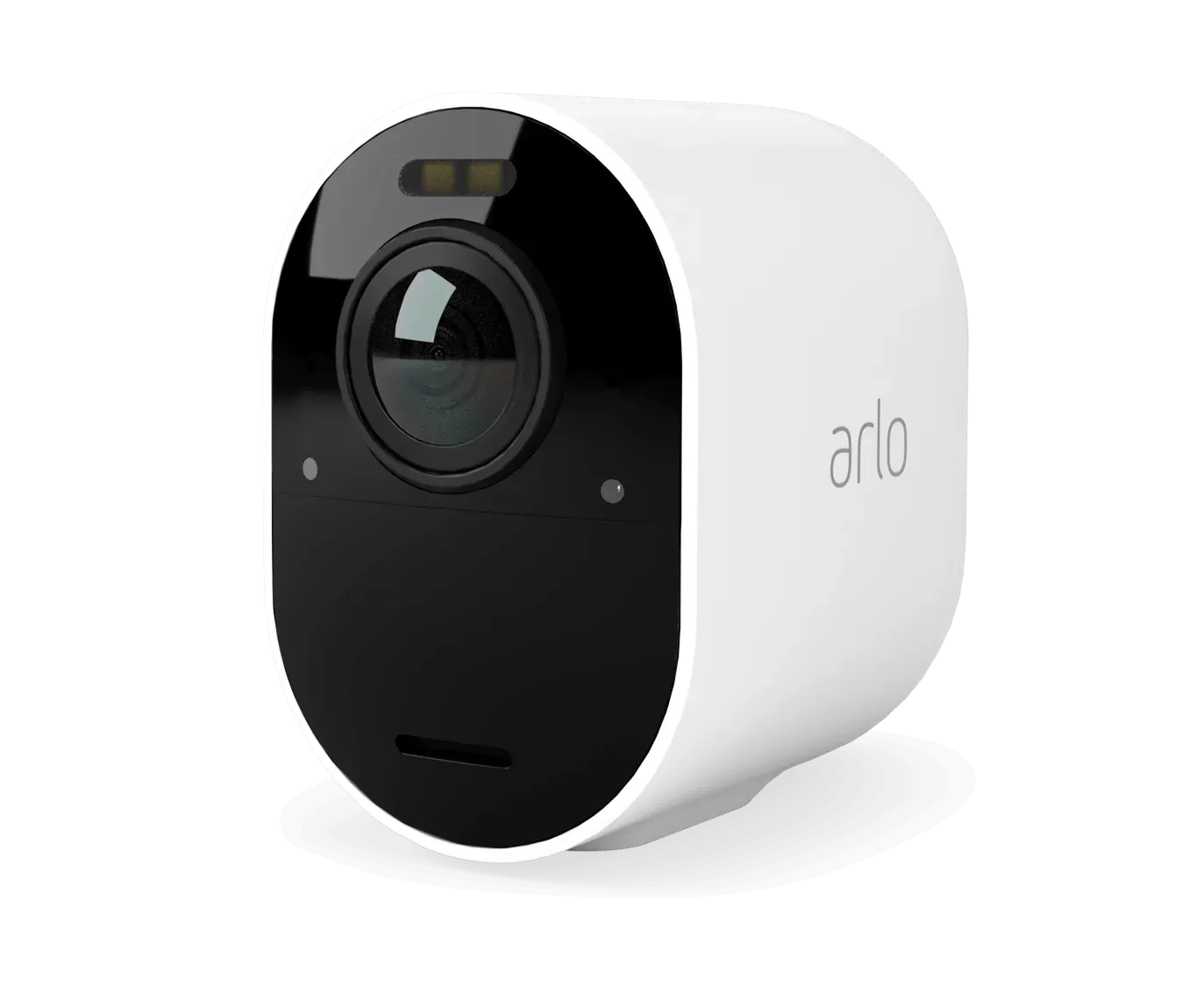 Deux caméras Arlo Ultra 2 noires et leur SmartHub